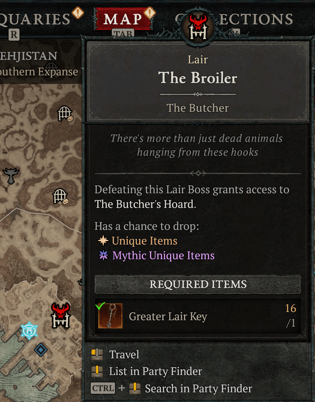 Diablo 4 Butcher loot