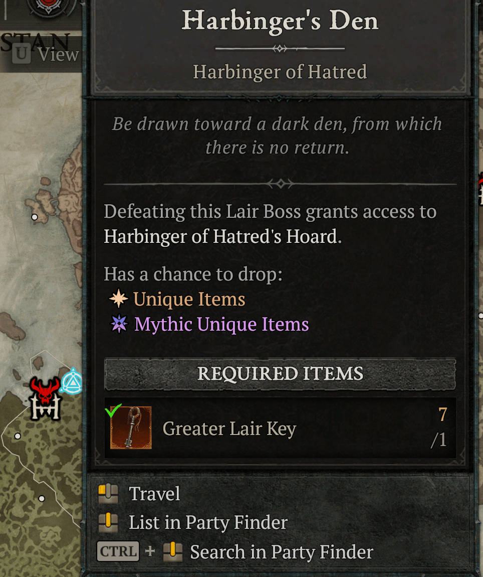 Diablo 4 Harbinger of Hatred loot
