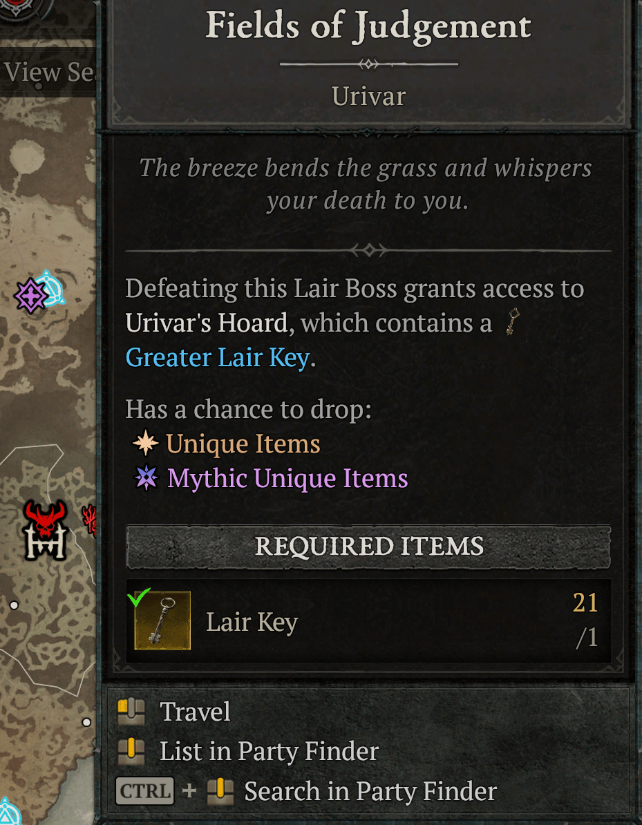 Diablo 4 Urivar loot