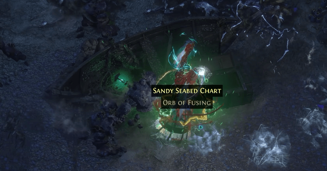 Cursed treasure chart in Path of Exile Curse of the Allflame