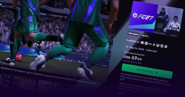 EA SPORTS FC 27 official store pre-order page